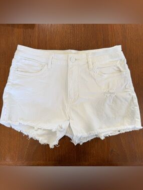 Kut from the Kloth Jane White Denim Shorts